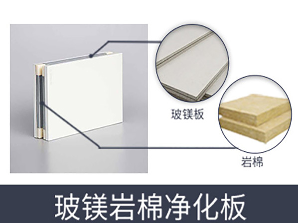 Handmade Magnesium Oxide Rock Wool Cleanroom Panel
